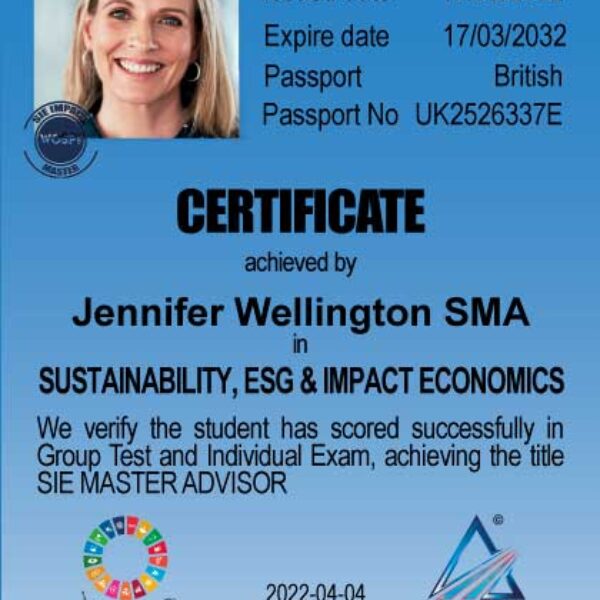 SIE Master SMA Certificate