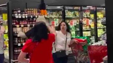 Angry Mob Scream At Woman For Not Wearing A Face Mask
