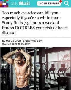 too much exercise heart attack