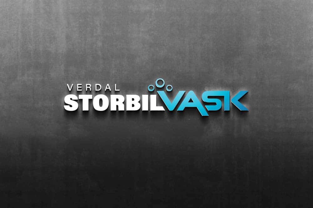 verdal storbilvask logo design