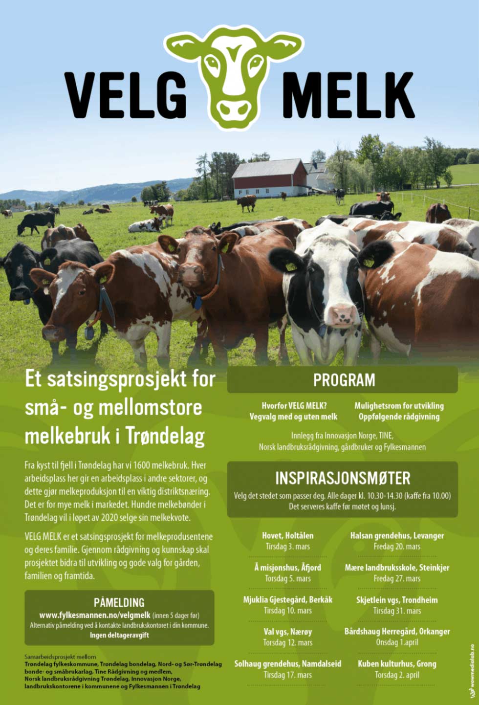 velg melk plakat annonse