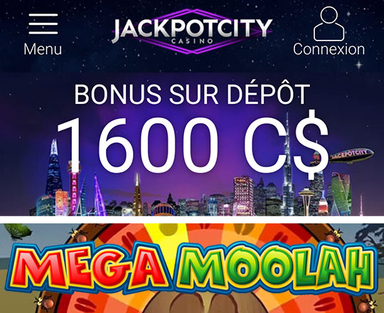 Bonus gratuits chez Jackpot City Casino