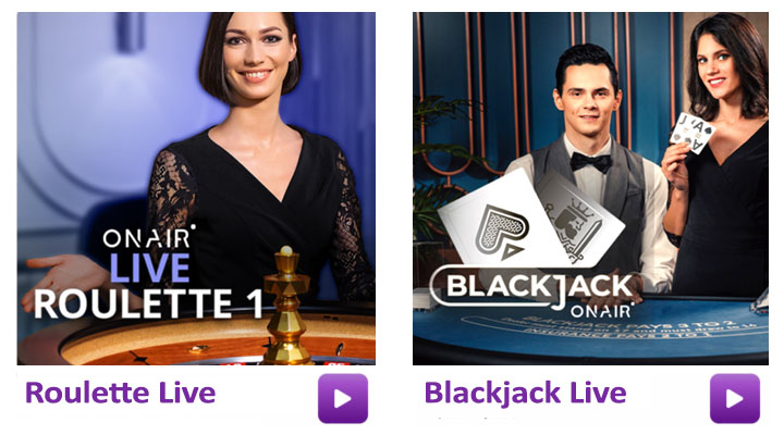 Jeux en live avec les croupiers de Jackpot City