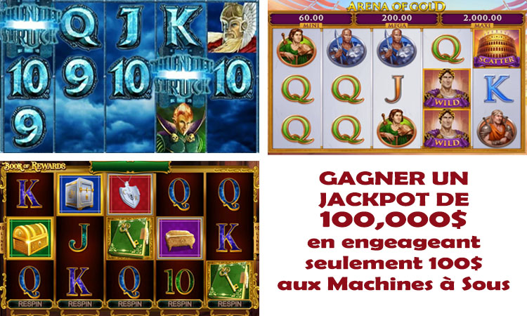 Jackpots à gagner facilement sur des machines à sous