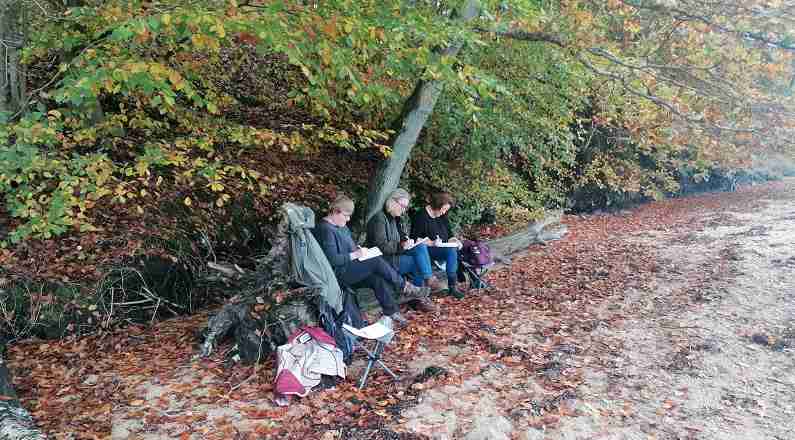 Gå og skrive i naturen - Efterår på Kyststien