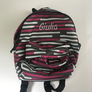 Boekentas van Eastpak gepersonaliseerd