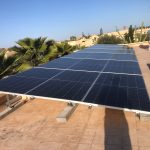 Installation 18 panneaux solaires Puissance Totale 9900wc sur une magnifique villa à Marrakech