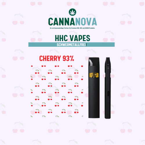 Cannanova Einweg Vape 93% HHC – Cherry