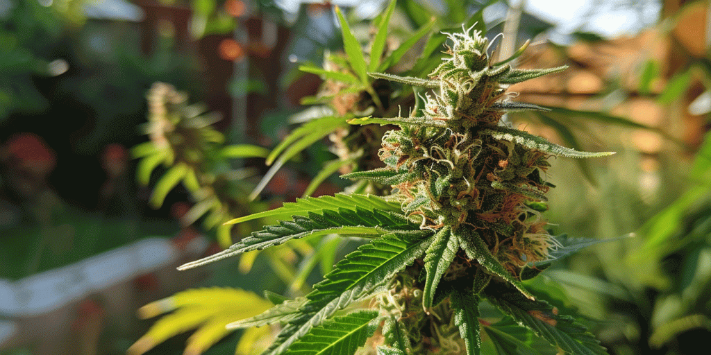 Cannabis Pflanze reif für die Ernte