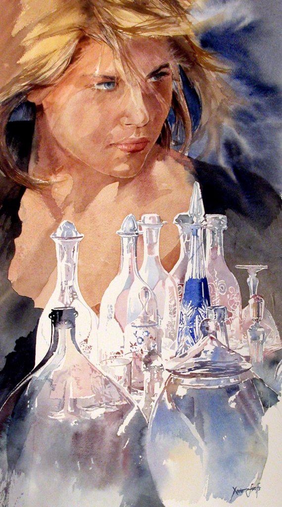 Van glas. En verre. Arches 736g -   Ft.76x56cm