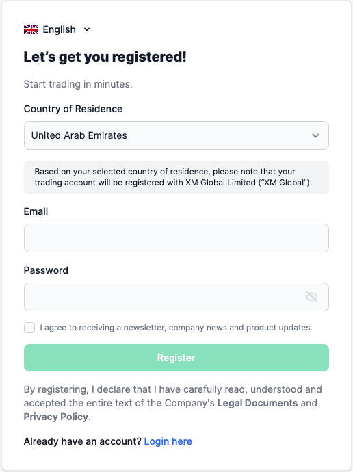 registration form islamic account