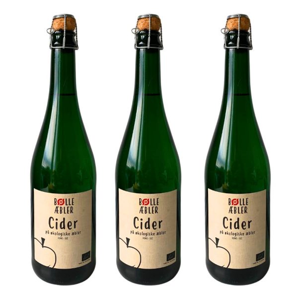 Dansk sød æble cider på flaske