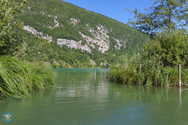 maison du lac d'aiguebelette - échappébelge.be - roselière et montagne de l'épine