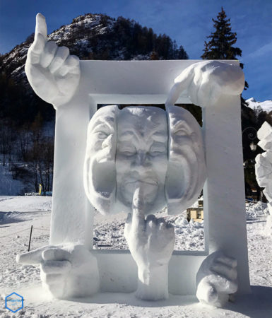 l'indécis sculpture valloire snow