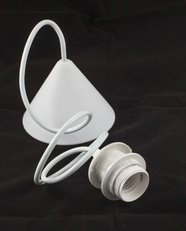 Lamphållare E27 vit3-pack