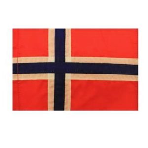 Norge flaggor i 12-pack 15 x 10 cm