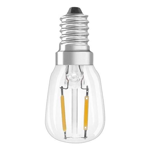 Ofärgade päronformade LED lampor, 1W, E14 sockel