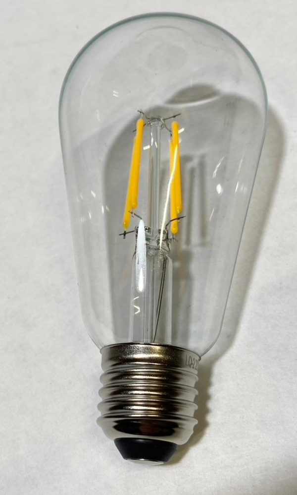 Päronformad LED lampa-4W-E27-220V-2700K x 4