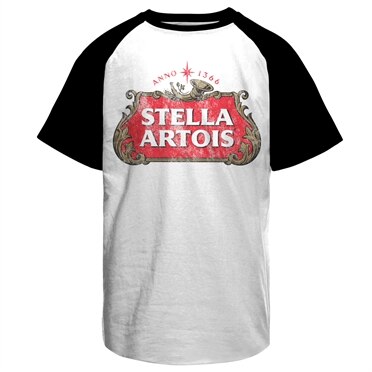 Stella Artois Washed Logo Baseball T-Shirt, T-Shirt