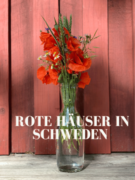 Rotes Haus Schweden Blume Vase