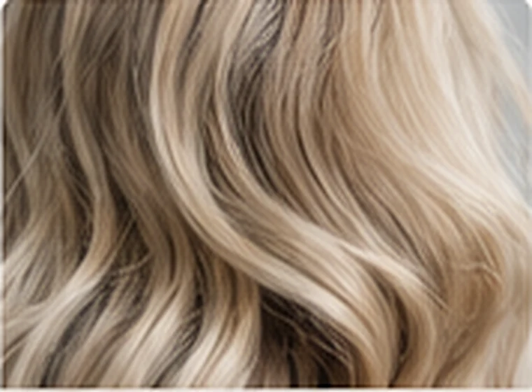 Blondt hår etter klipp og styling