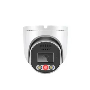 Caméra IP bidirectionnelle Audio 8MP, lampe de poche rouge et bleue, tourelle d'alarme ColorVu POE