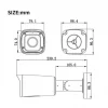 Caméra d'alarme de sécurité IP Bullet CCTV 8MP pour l'extérieur, avec Audio bidirectionnel, lampe de poche rouge et bleue – Image 5