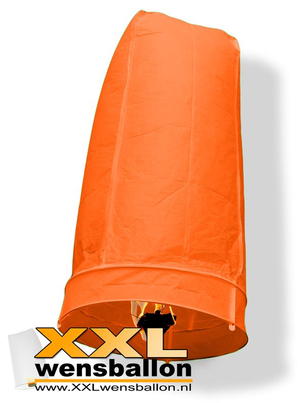 XL wensballon oranje