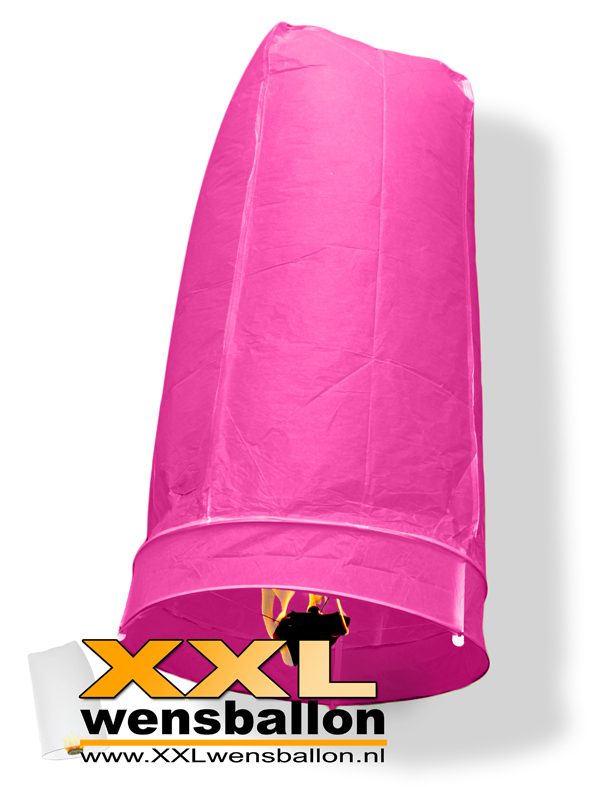 Roze XXL Wensballon
