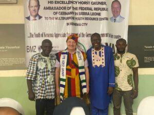 The German Ambassador  Visits YAD Projects in Sierra Leone