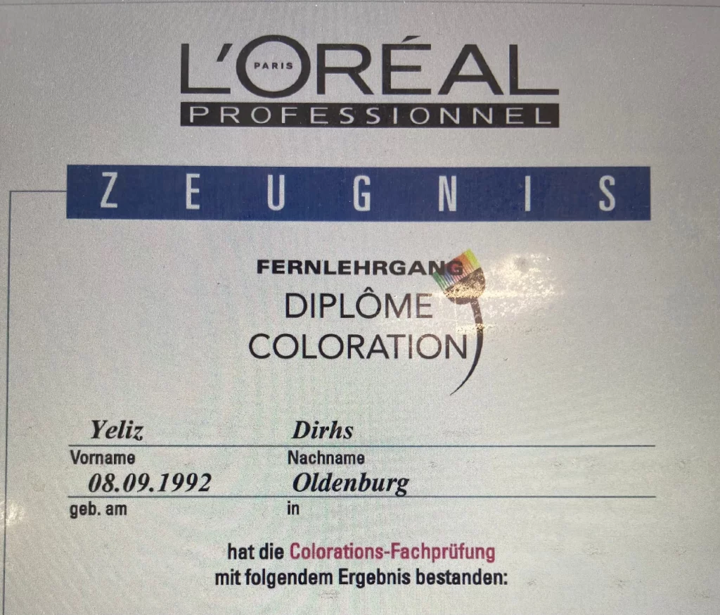 zertifikat-yelizpia-loreal