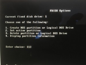 FDISK for partitioning