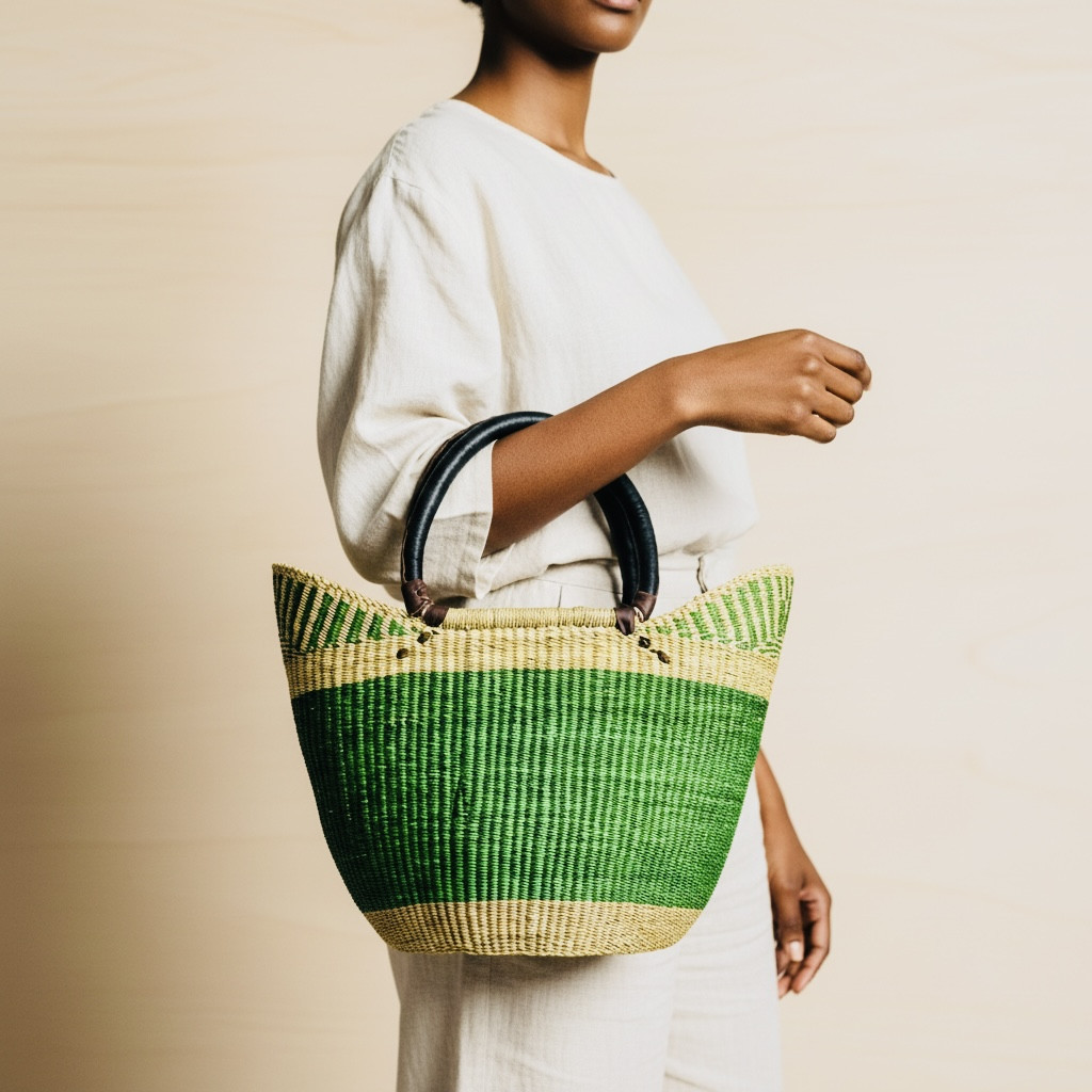 handwoven Ghanaian baskets