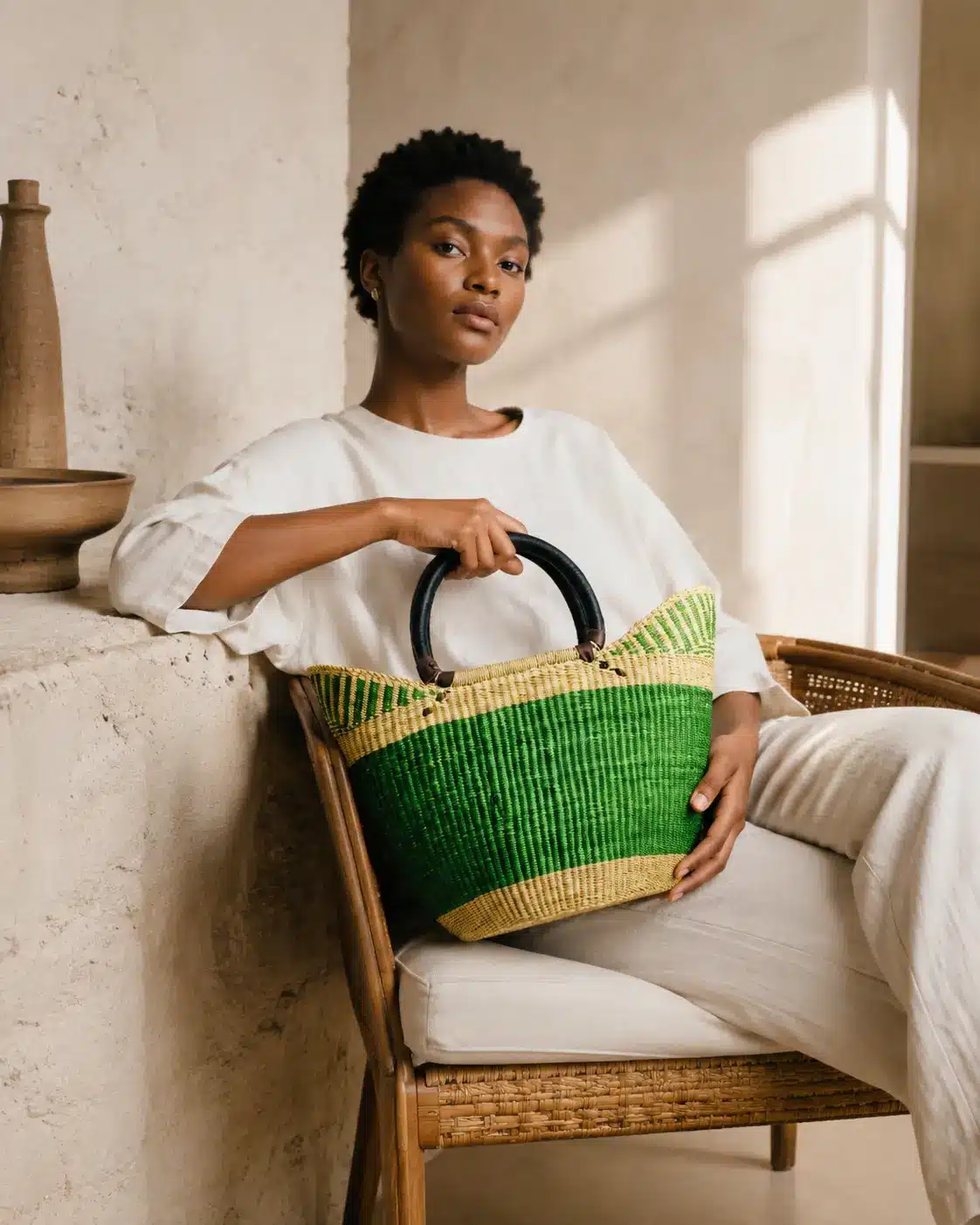 Bolga shopper basket, Mia Basket