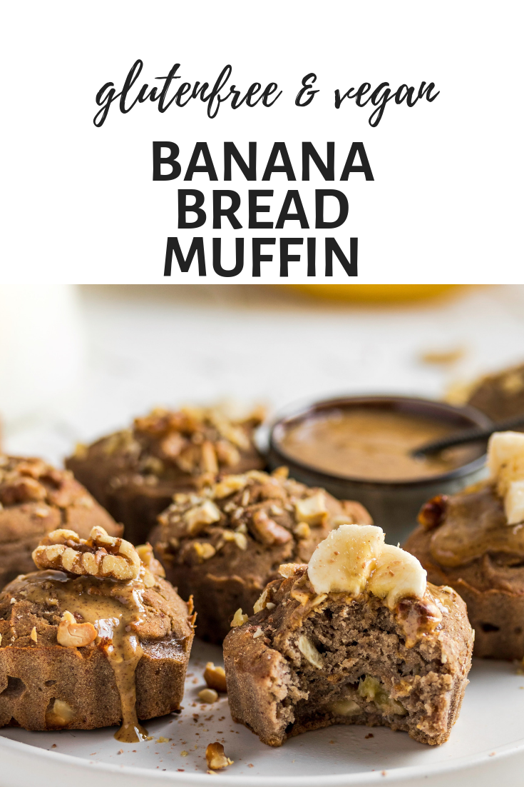 vegan banana bread muffins