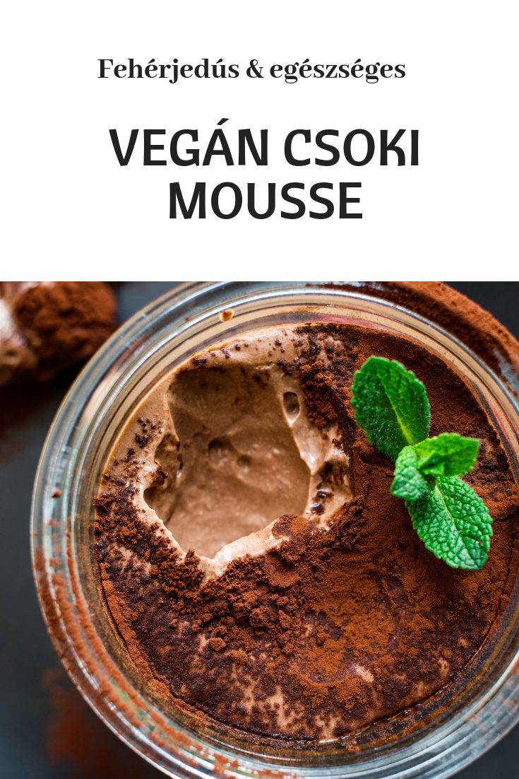 Vegán csokis mousse