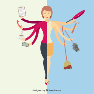 Work-life balance: The burden still lies mainly on women.