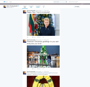 Dalia Grybauskaitė on Facebook