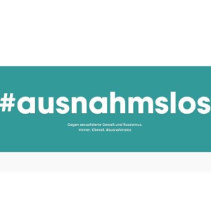 The logo of the "#ausnahmslos" initiative