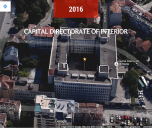 Capital Directorate of Interior, located in Sofia, Bulgaria where the questioning took place.