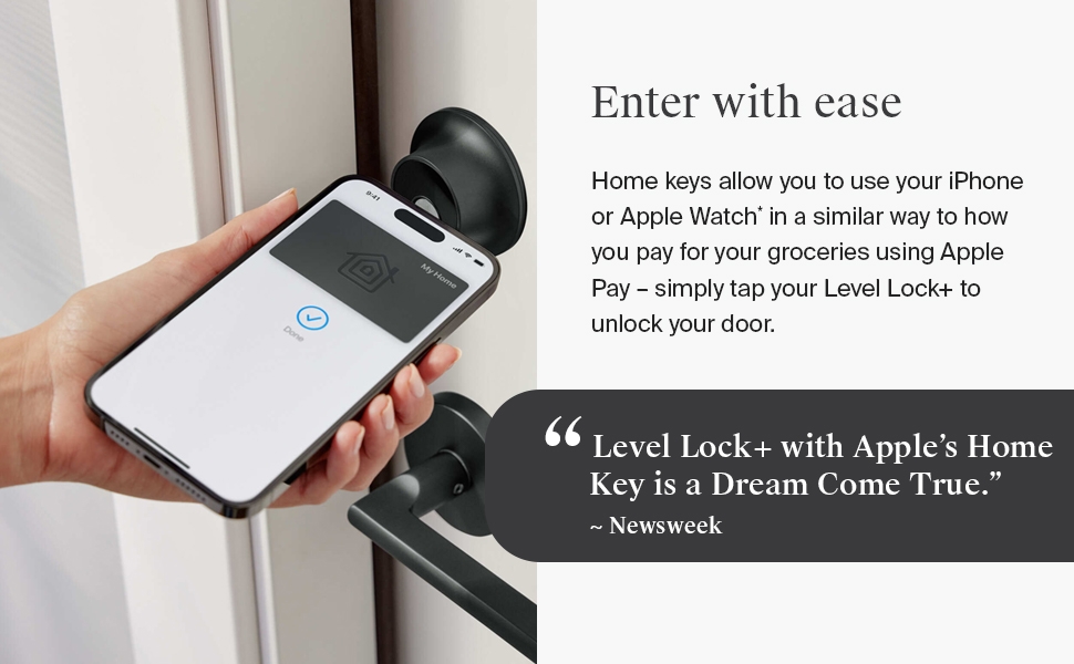 Level Lock+ with Apple Home Key