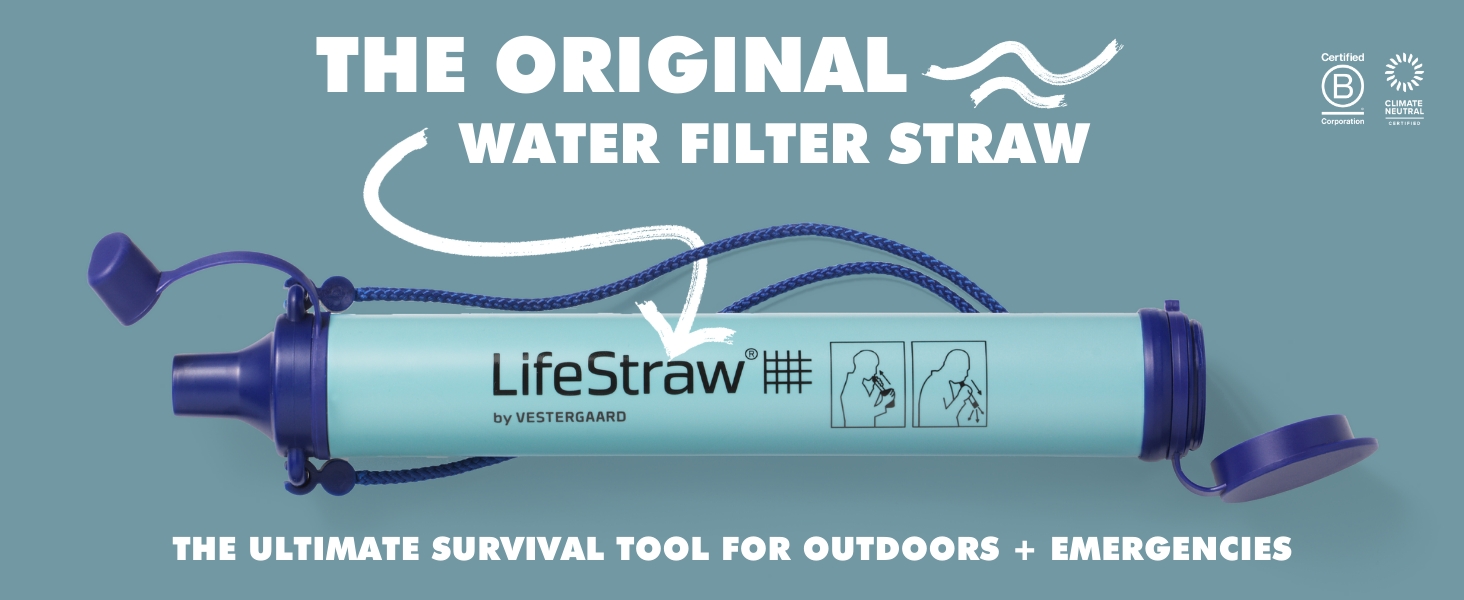 The original water filter straw