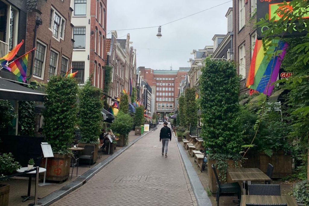 The Reguliersdwarsstraat is known for the gay bars