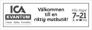 Skylt 450x150 ICA Kvantum