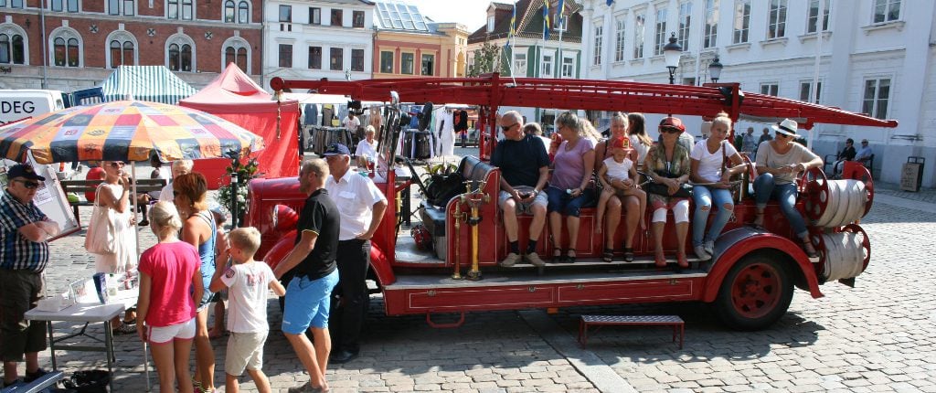 Stortorget_Turistbil_Passagerare Stortorget_Turistbil_Passagerare