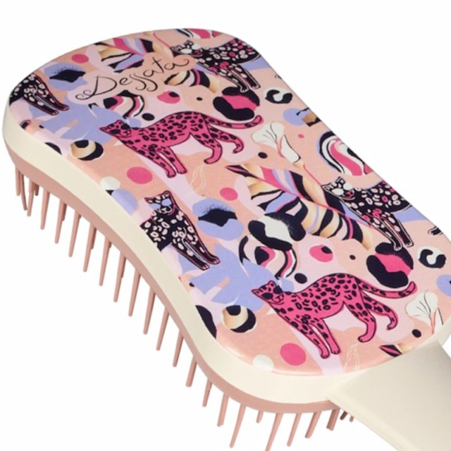 Produkt Dessata Anti-Tangle Entwirrende Haarbürste HANDY Cheetah Gepard Image