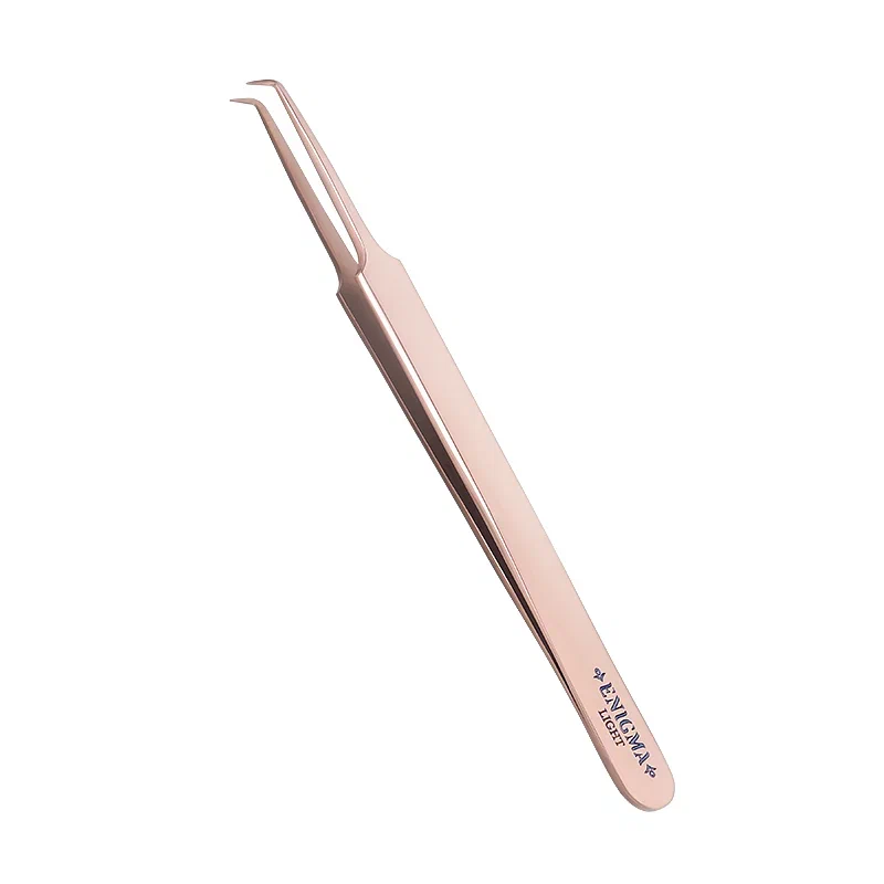 Produkt Enigma Light-Wimpernpinzette Mini L 90° in Farbe Rose Gold Image