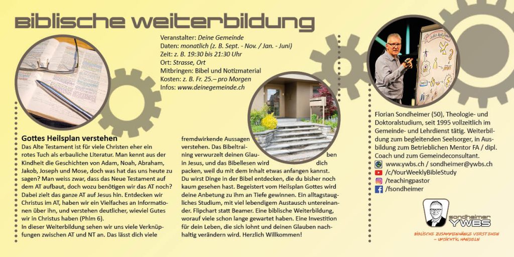 Biblische Weiterbildung „Heilsplan“