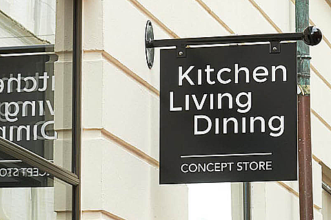 Visuel identitet til Kitchen Living Dining