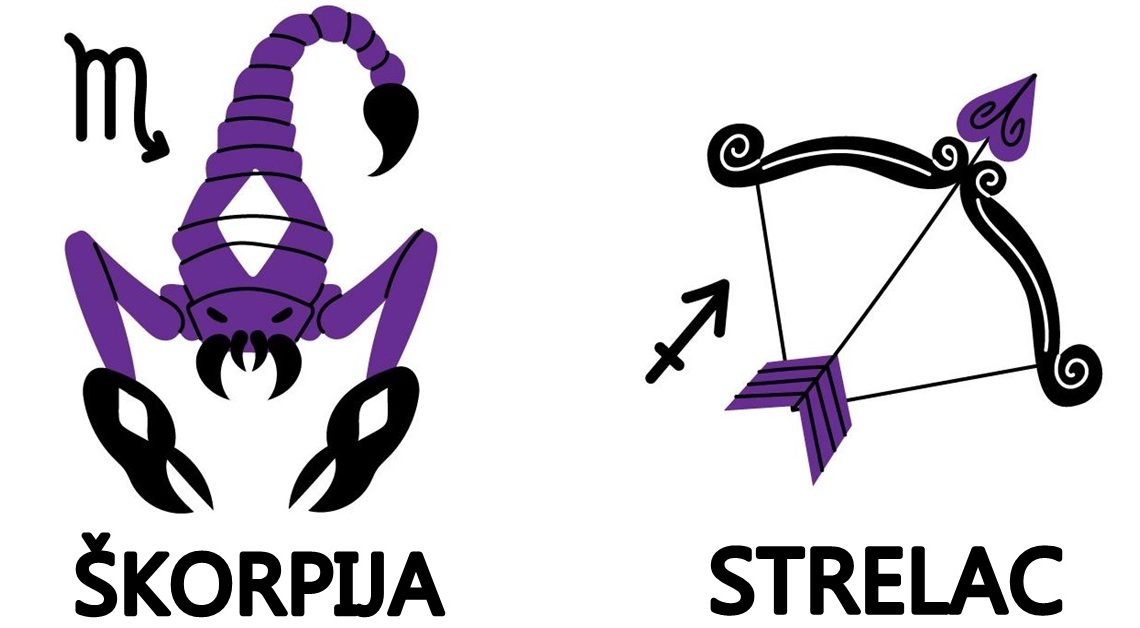 Skorpija i strelac:Dani do kraja meseca vama donose neocekivano iznenadjenje ali mozda i pravu ljubav!